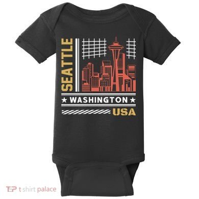 Seattle Usa Baby Bodysuit