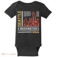 Seattle Usa Baby Bodysuit thumb 0