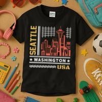 Seattle Usa Kids T-Shirt thumb 3
