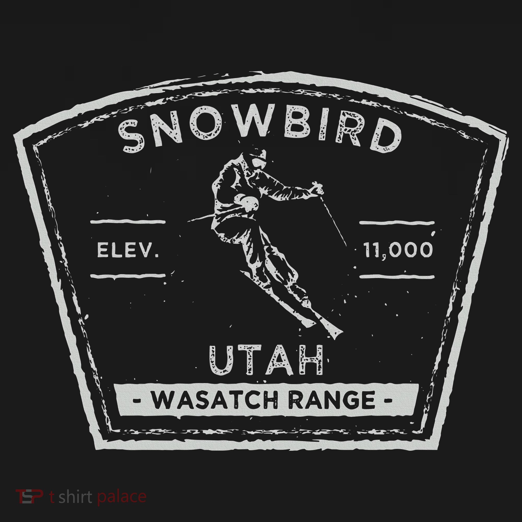 Snowbird Utah Snow Skiing Button