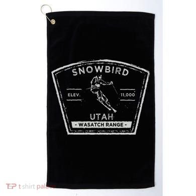 Snowbird Utah Snow Skiing Golf Towel