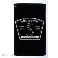 Snowbird Utah Snow Skiing Golf Towel thumb 0