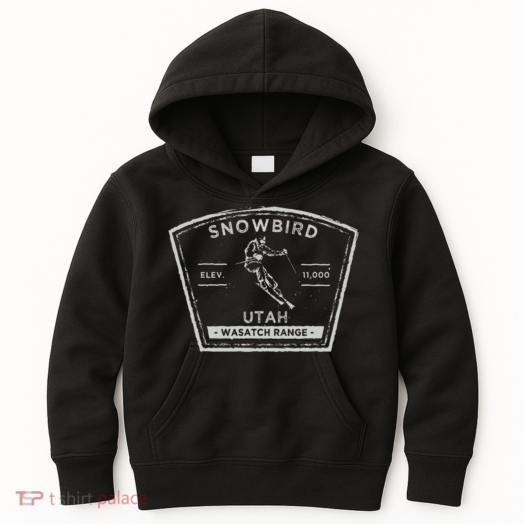 Snowbird Utah Snow Skiing Kids Hoodie