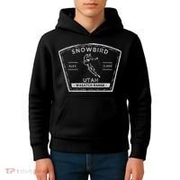 Snowbird Utah Snow Skiing Kids Hoodie thumb 4
