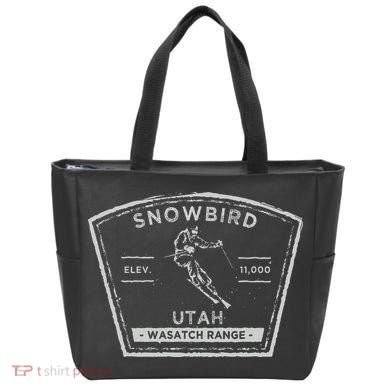 Snowbird Utah Snow Skiing Tote Bag