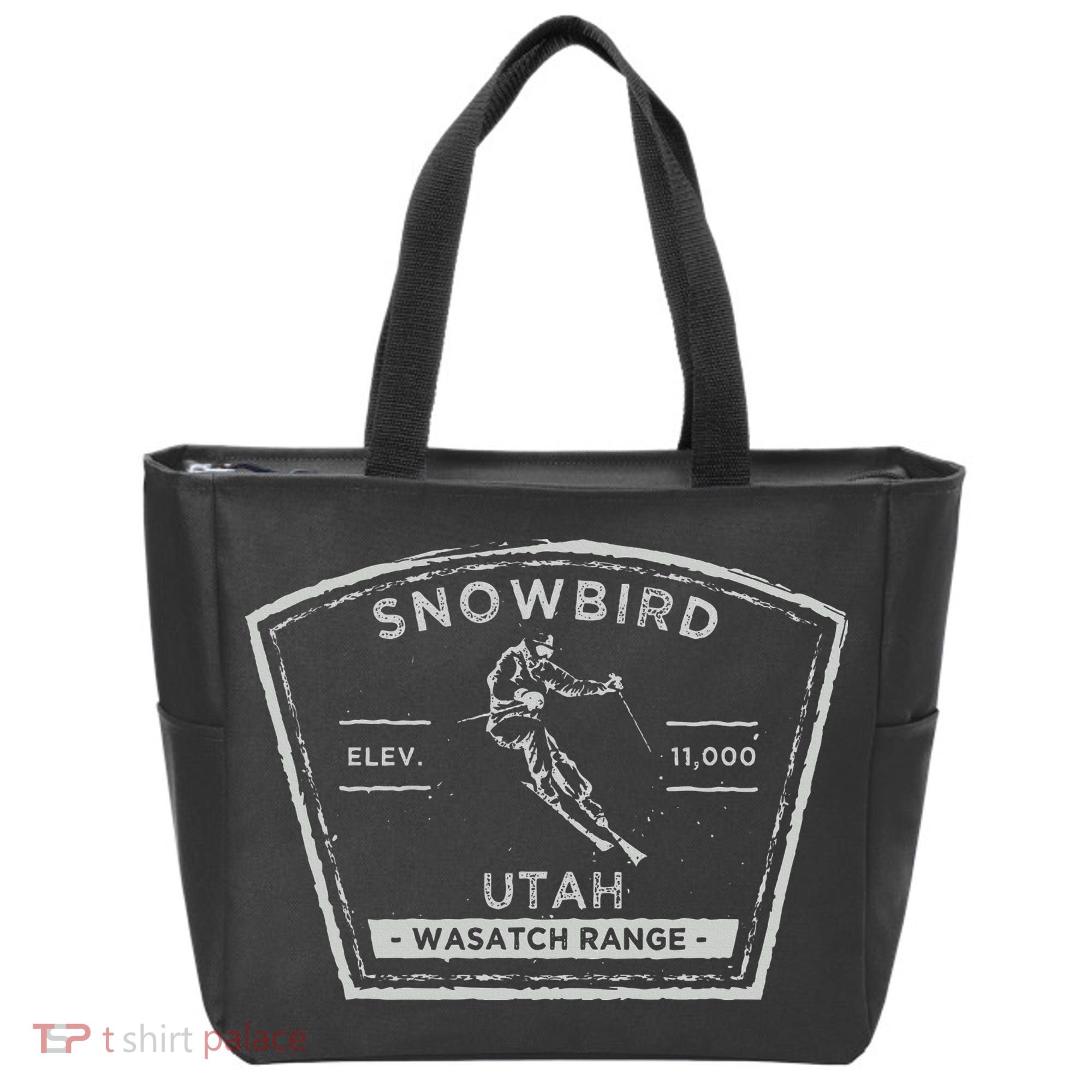 Snowbird Utah Snow Skiing Tote Bag