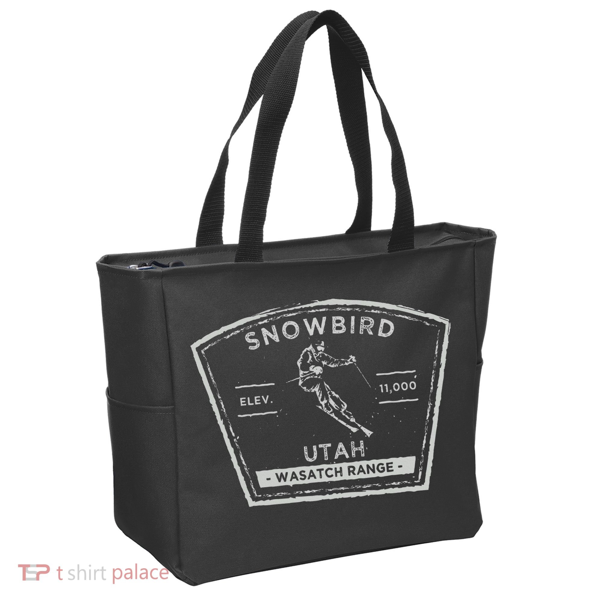 Snowbird Utah Snow Skiing Tote Bag