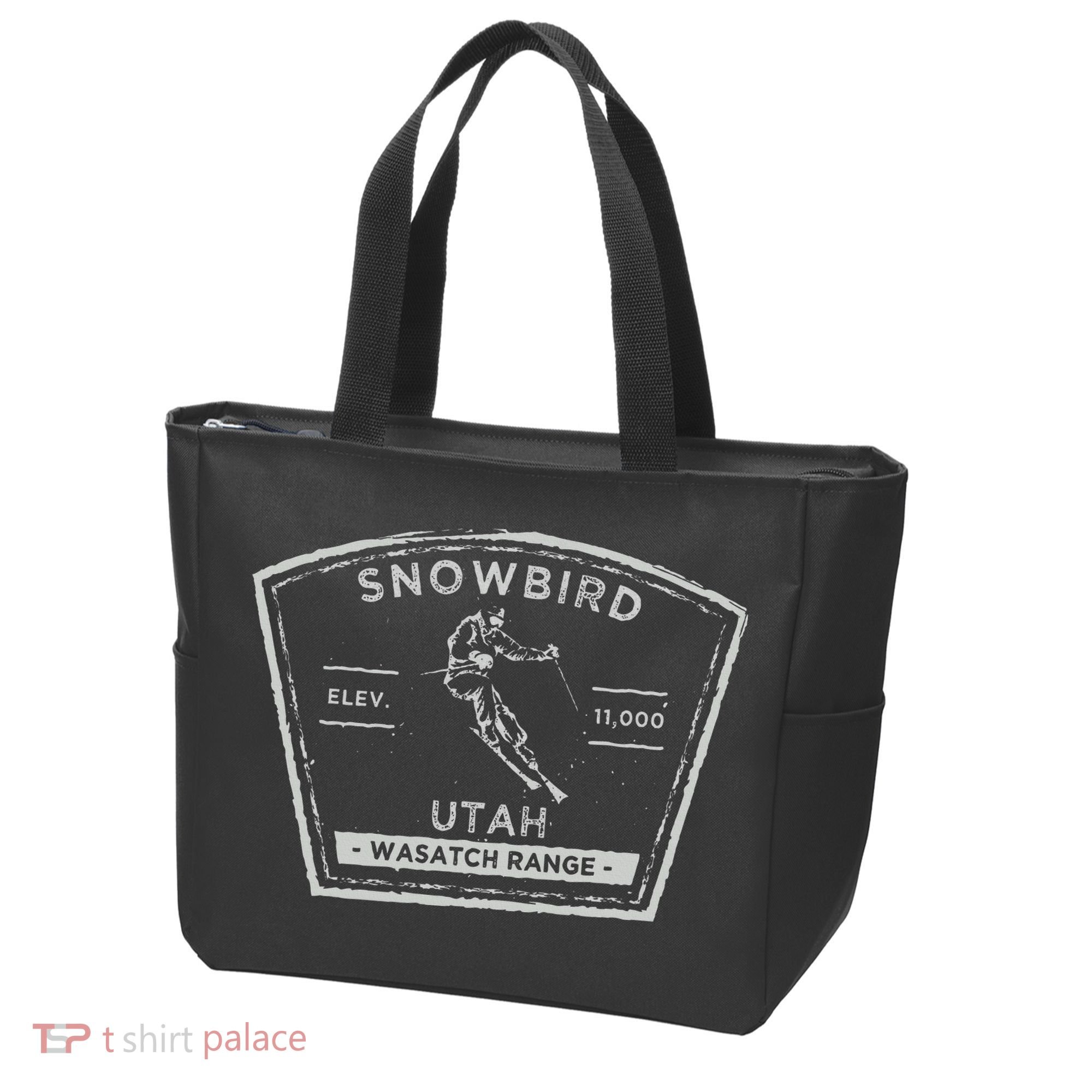 Snowbird Utah Snow Skiing Tote Bag