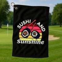 Sushi and Sunshine Golf Towel thumb 1