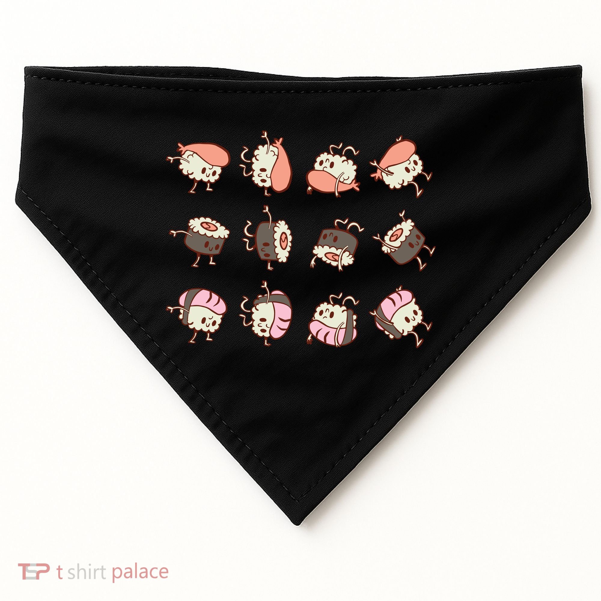 Sushi Rolls USA-Made Doggie Bandana
