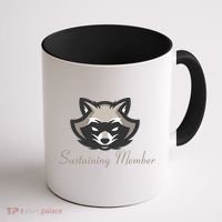 Sustaining Member Funny Raccoon Coffee Mug thumb 1
