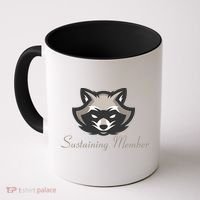 Sustaining Member Funny Raccoon Coffee Mug thumb 0