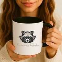 Sustaining Member Funny Raccoon Coffee Mug thumb 3