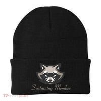 Sustaining Member Funny Raccoon Beanie thumb 0