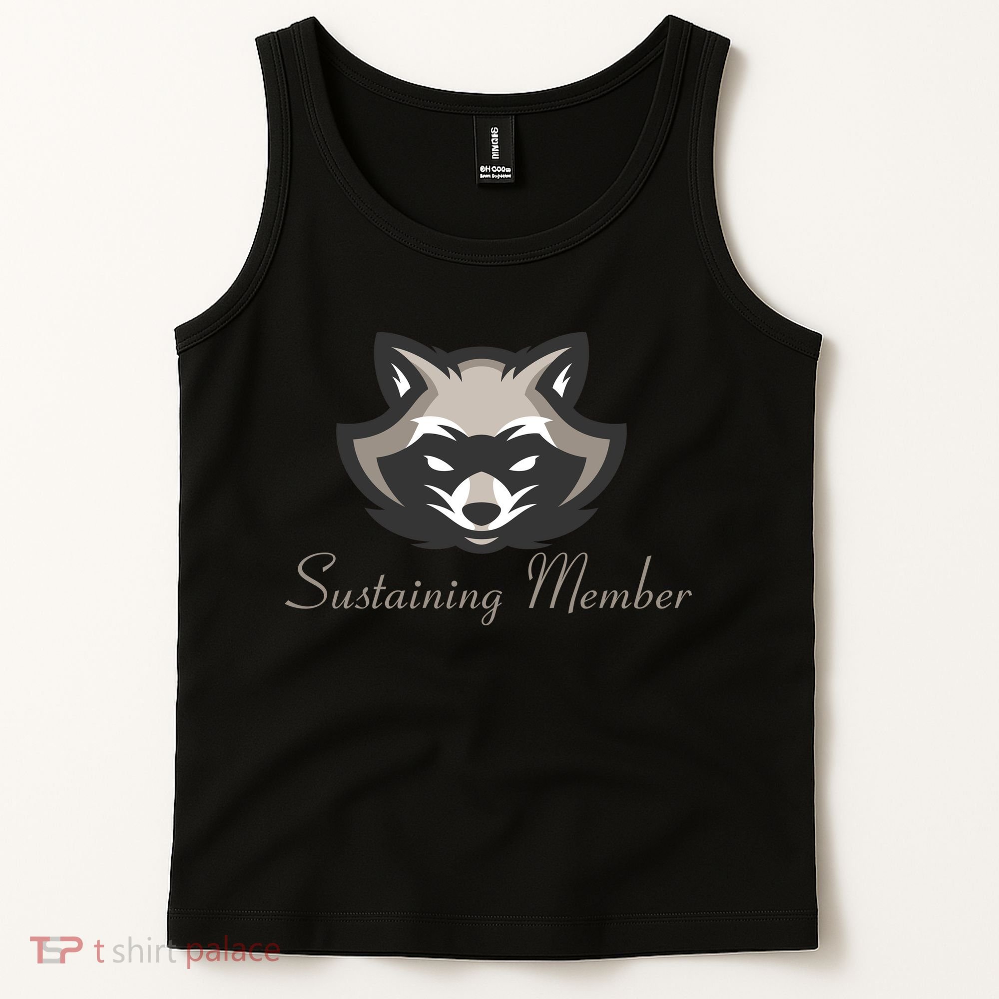 Sustaining Member Funny Raccoon Tank Top