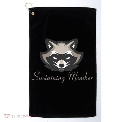 Sustaining Member Funny Raccoon Golf Towel