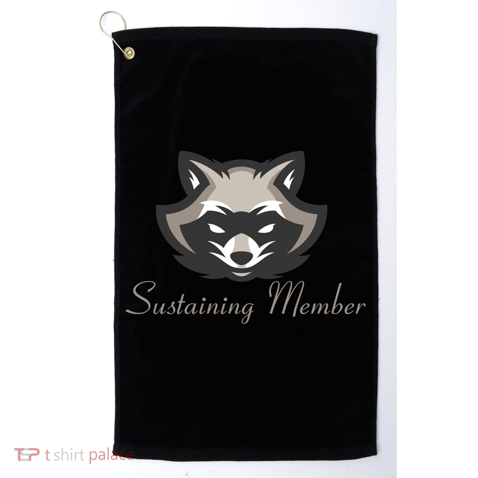 Sustaining Member Funny Raccoon Golf Towel