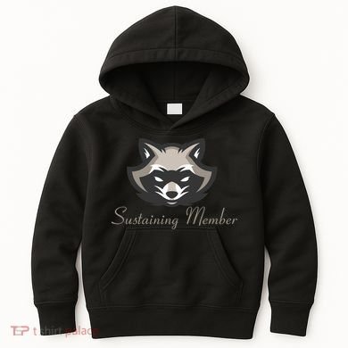 Sustaining Member Funny Raccoon Kids Hoodie