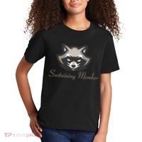 Sustaining Member Funny Raccoon Kids T-Shirt thumb 2