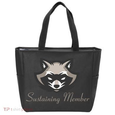 Sustaining Member Funny Raccoon Tote Bag