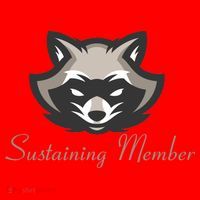 Sustaining Member Funny Raccoon Santa Hat thumb 1