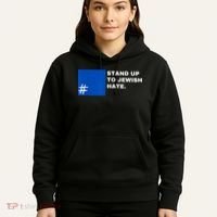 Stand Up To Jewish Hate Blue Square Support Israel Hoodie thumb 5