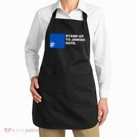 Stand Up To Jewish Hate Blue Square Support Israel Apron thumb 2