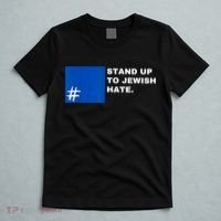 Stand Up To Jewish Hate Blue Square Support Israel T-Shirt thumb 5
