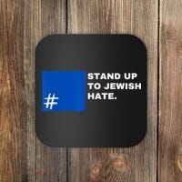 Stand Up To Jewish Hate Blue Square Support Israel Coaster thumb 0