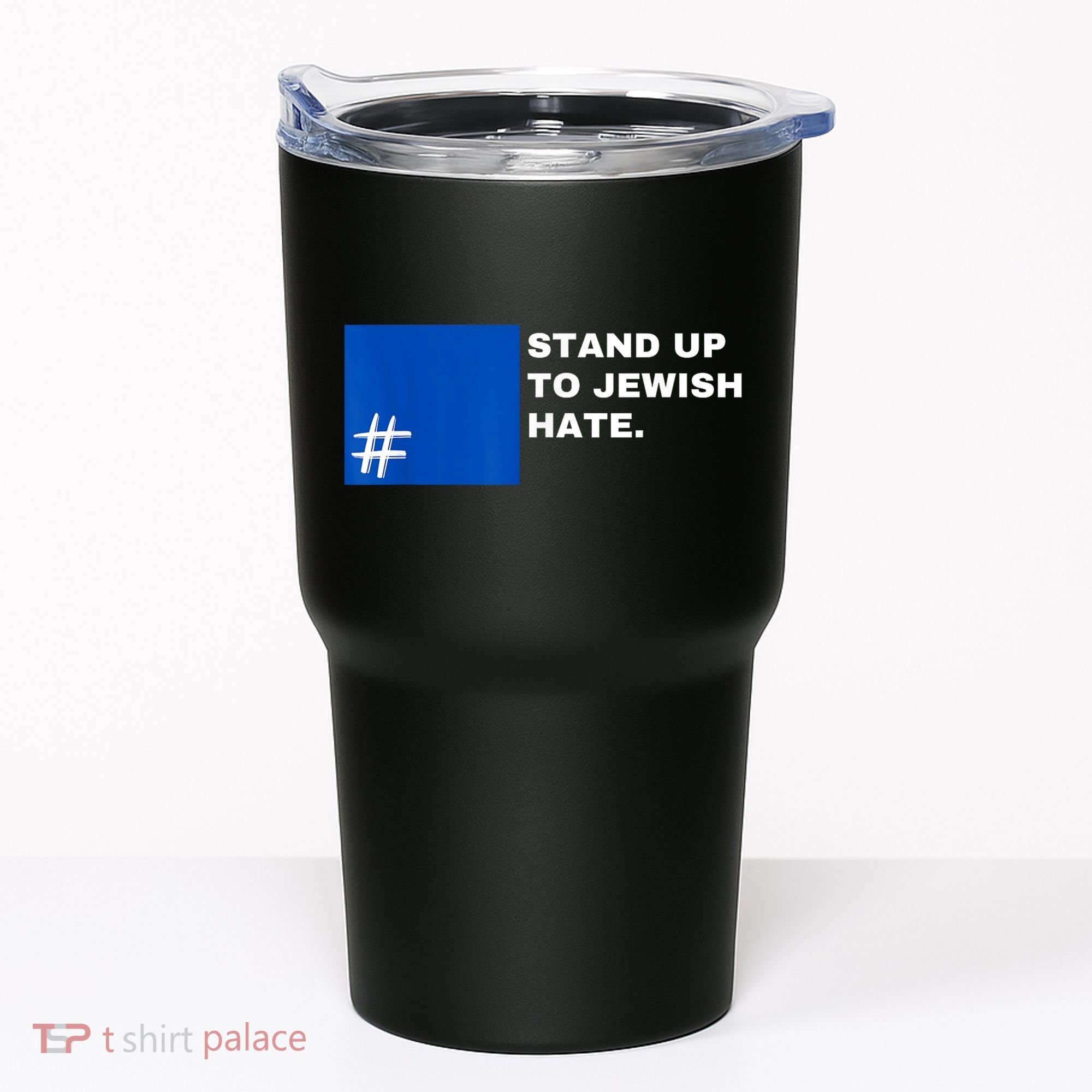 Stand Up To Jewish Hate Blue Square Support Israel Tumbler