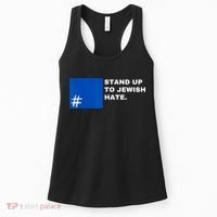 Stand Up To Jewish Hate Blue Square Support Israel Women's Tank Top thumb 0