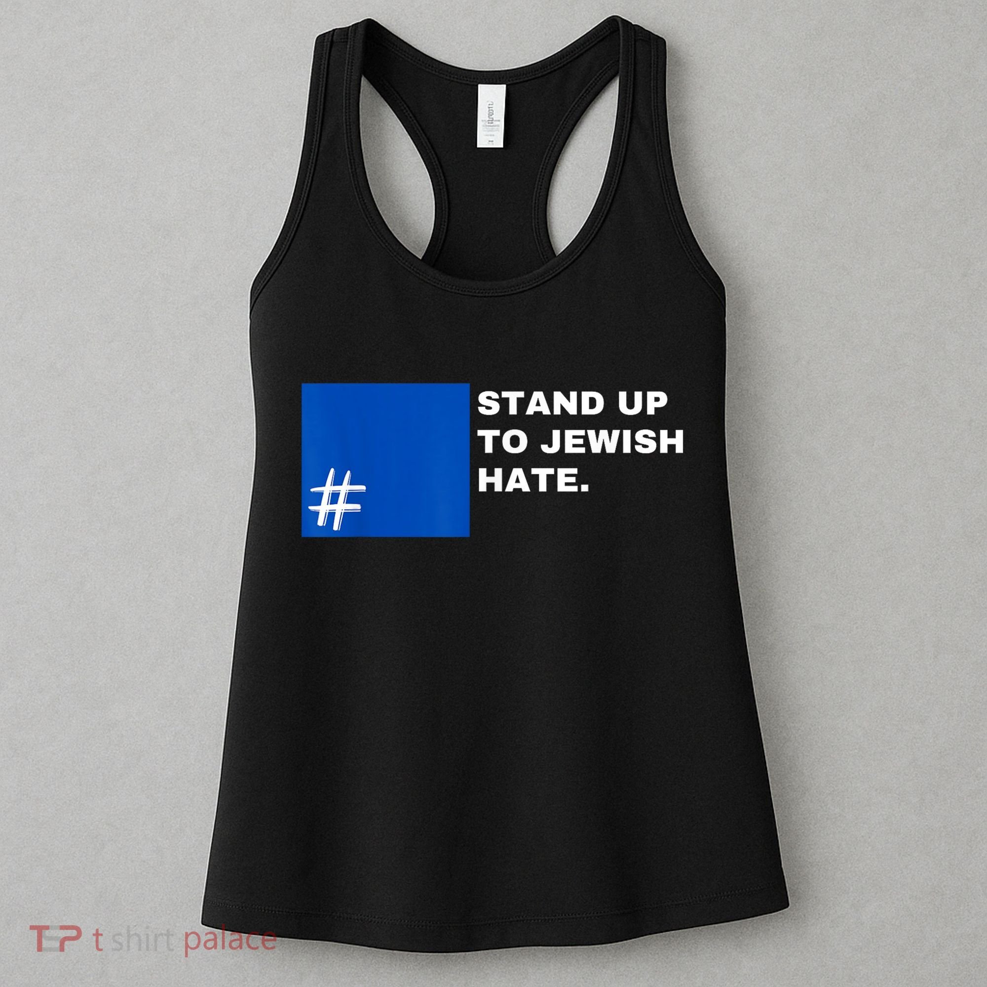 Stand Up To Jewish Hate Blue Square Support Israel Women's Tank Top