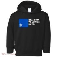 Stand Up To Jewish Hate Blue Square Support Israel Toddler Hoodie thumb 0