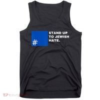 Stand Up To Jewish Hate Blue Square Support Israel Tank Top thumb 0