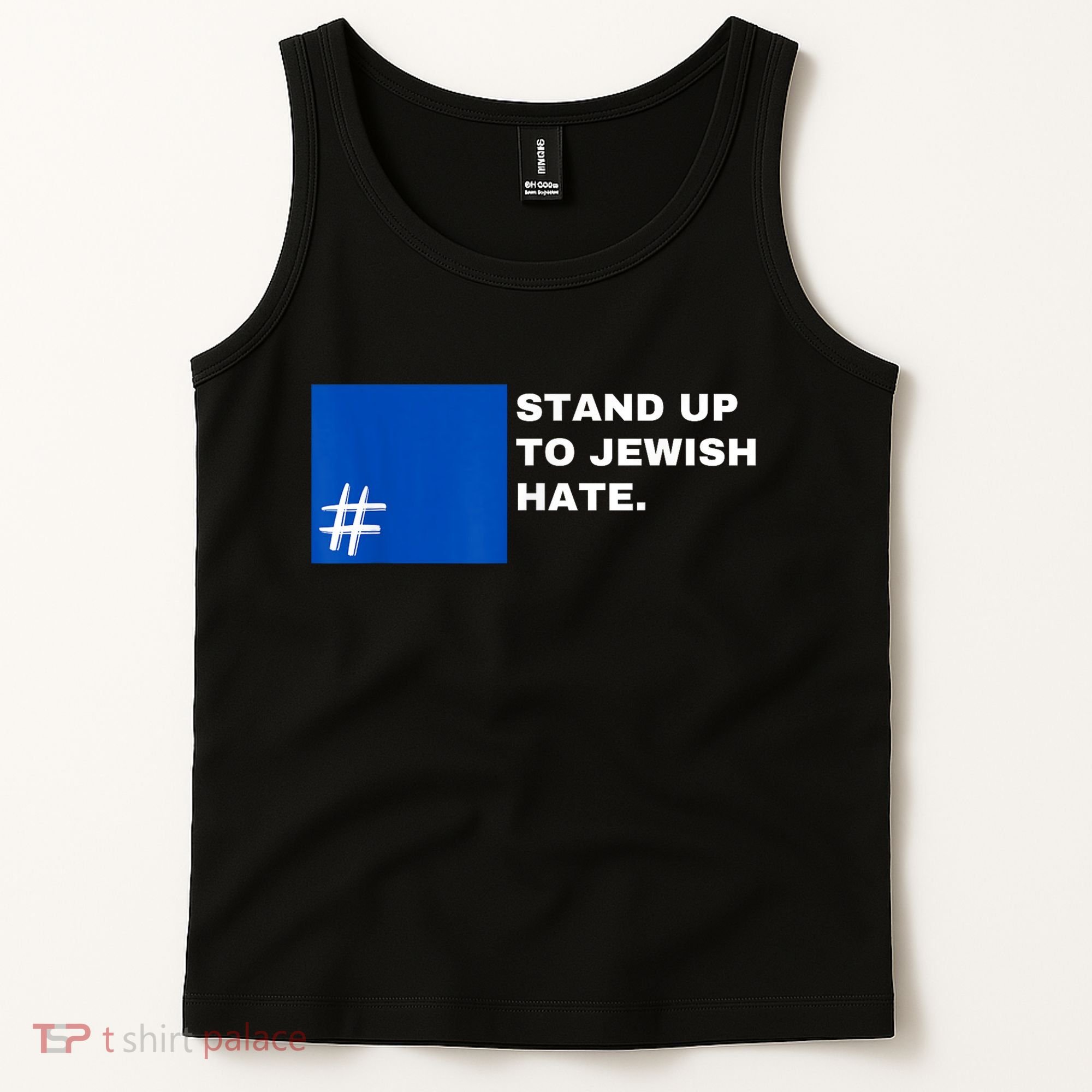 Stand Up To Jewish Hate Blue Square Support Israel Tank Top
