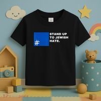 Stand Up To Jewish Hate Blue Square Support Israel Toddler T-Shirt thumb 3