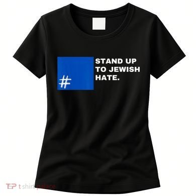 Stand Up To Jewish Hate Blue Square Support Israel Women's T-Shirt