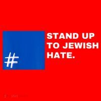 Stand Up To Jewish Hate Blue Square Support Israel Santa Hat thumb 1