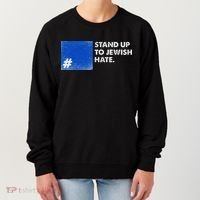 Stand Up To Jewish Hate Blue Square Support Israel  Women's Sweatshirt thumb 0