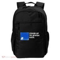 Stand Up To Jewish Hate Blue Square Support Israel  Backpack thumb 0