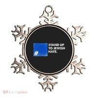 Stand Up To Jewish Hate Blue Square Support Israel  Ornament thumb 0