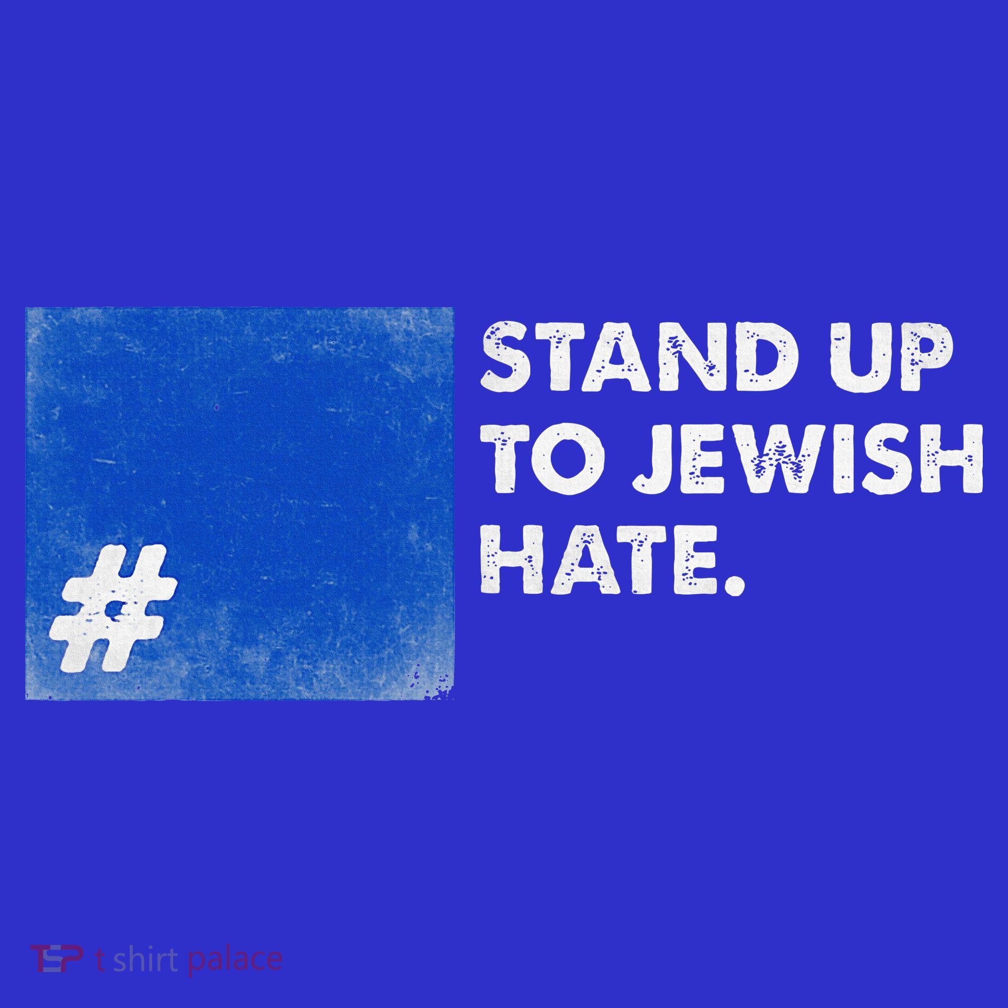 Stand Up To Jewish Hate Blue Square Support Israel  Long Sleeve Shirt