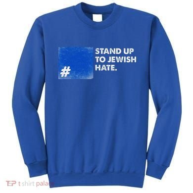 Stand Up To Jewish Hate Blue Square Support Israel  Sweatshirt