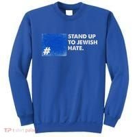 Stand Up To Jewish Hate Blue Square Support Israel  Sweatshirt thumb 0