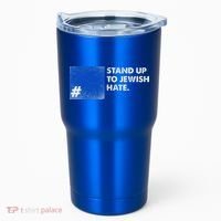 Stand Up To Jewish Hate Blue Square Support Israel  Tumbler thumb 0