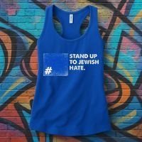 Stand Up To Jewish Hate Blue Square Support Israel  Women's Tank Top thumb 3