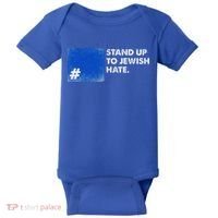 Stand Up To Jewish Hate Blue Square Support Israel  Baby Bodysuit thumb 0