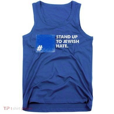 Stand Up To Jewish Hate Blue Square Support Israel  Tank Top