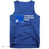 Stand Up To Jewish Hate Blue Square Support Israel  Tank Top thumb 0