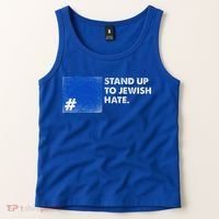 Stand Up To Jewish Hate Blue Square Support Israel  Tank Top thumb 2